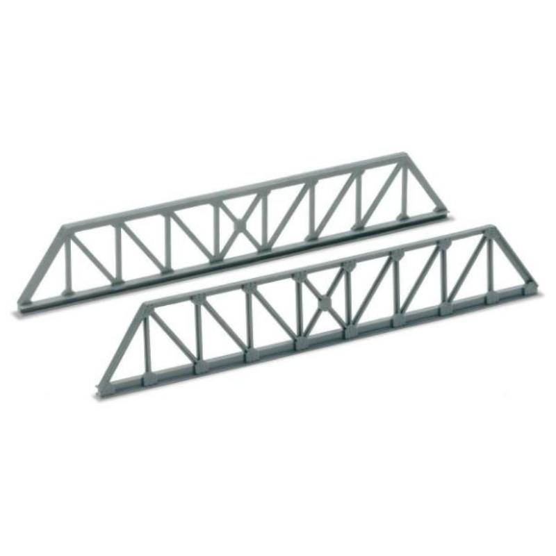 N Gauge Girder Bridge Side, Truss Girder Type, Grey