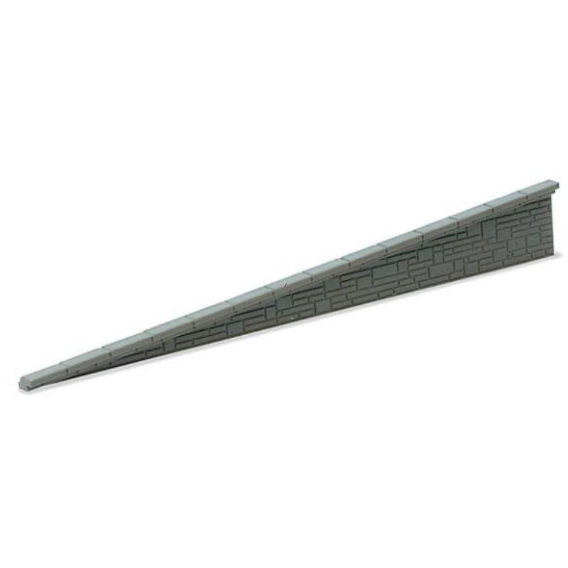 N Gauge Platform Ramp Side, Stone