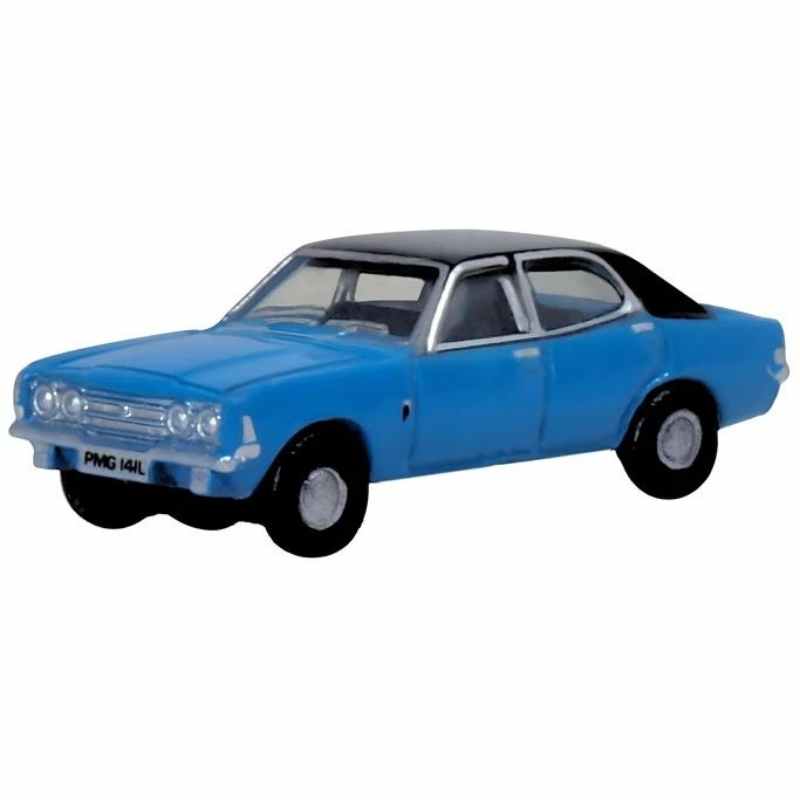 N Gauge Oxford Diecast Electric Monza Blue Cortina MKIII