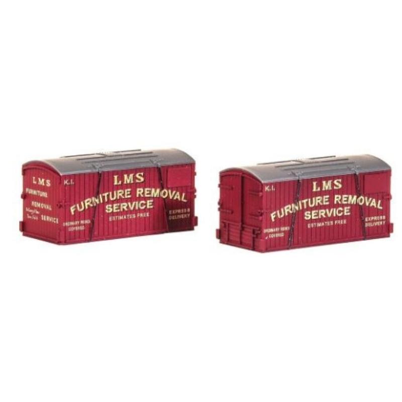 PECO N Gauge LMS Furniture removals (pack of 2) Containers Accessories
