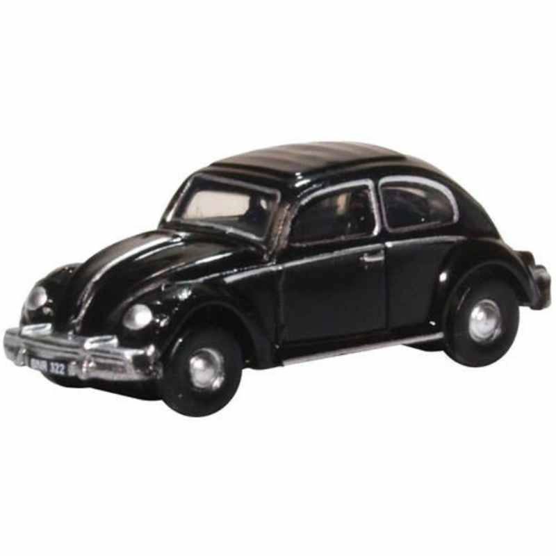 N Gauge Oxford Diecast NVWB005 Volkswagen Beetle Black