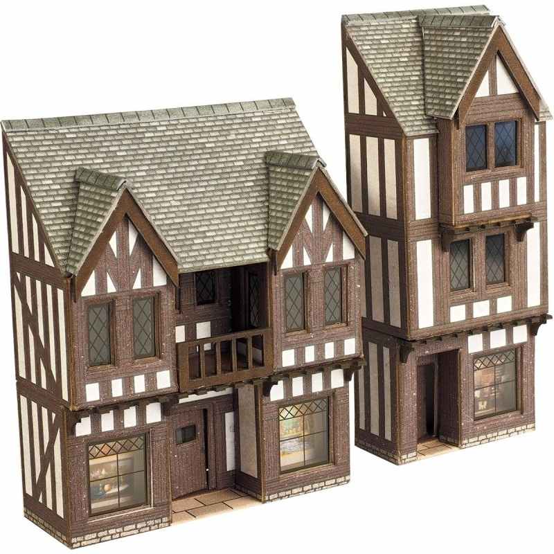 Metcalfe N Scale Low Relief Timber Framed Shops