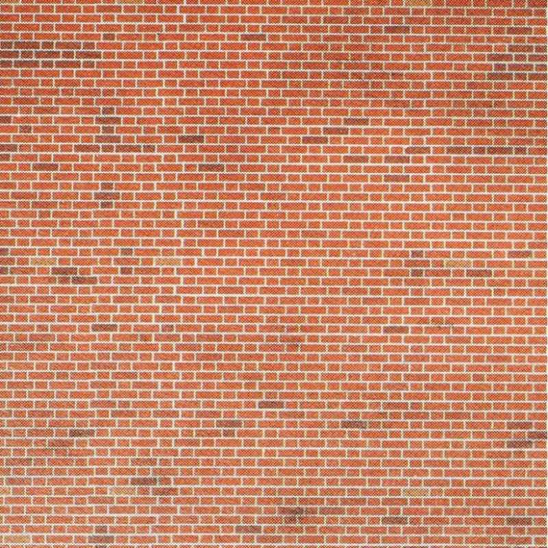 Metcalfe N Scale Red Brick Sheets