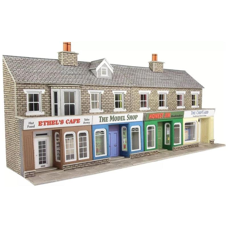 Metcalfe OO/HO Scale Low Relief Stone Shop fronts
