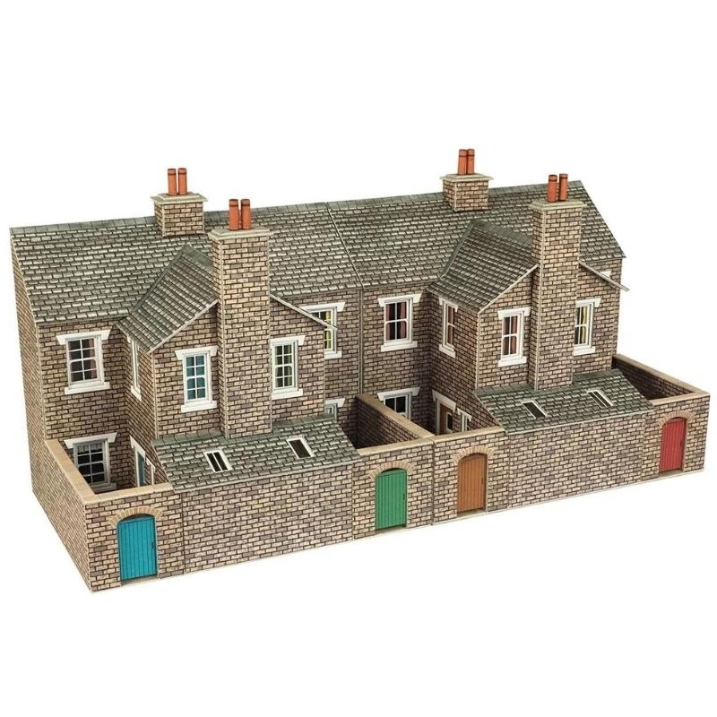 Metcalfe OO/HO Scale Low Relief Stone Terraced House Backs