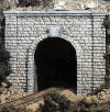 N Gauge Cut Stone Single Tunnel Portal (x2)