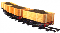 MSS Real Wood Coal Wagon (Rake of 3)