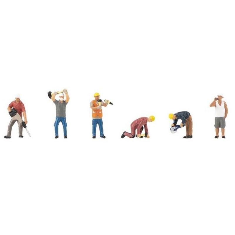 Faller HO/OO Scale Construction Workers Figure Set