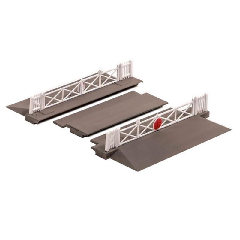 PECO N Gauge Level Crossing with Gates Dream Steam