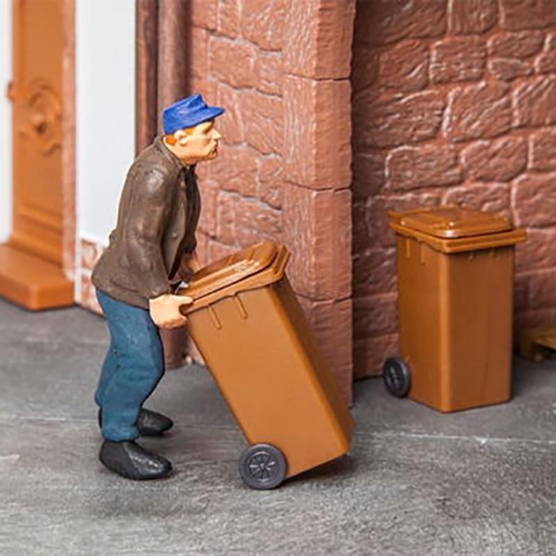 Pola G - 2 Refuse Bins, Brown