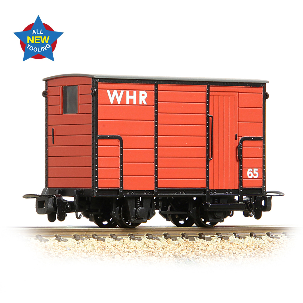 Bachmann Narrow Gauge OO9 RNAD EnclosedEnd Brake Van WHR Red Dream