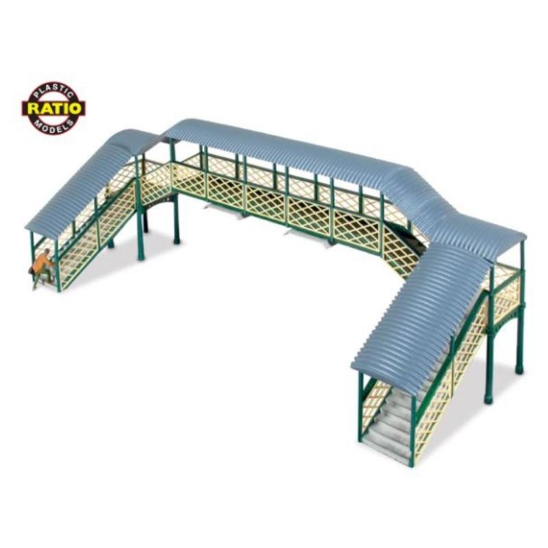 OO Gauge Modular Covered Footbridge Dream Steam