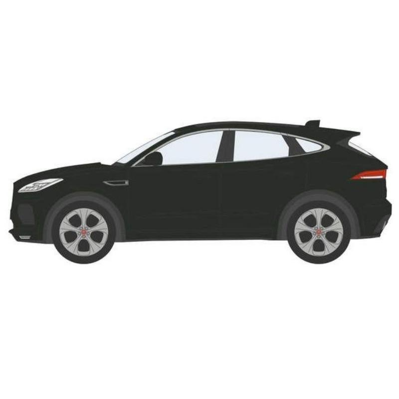 OO Gauge Oxford Diecast Jaguar E Pace Santorini Black - Dream Steam