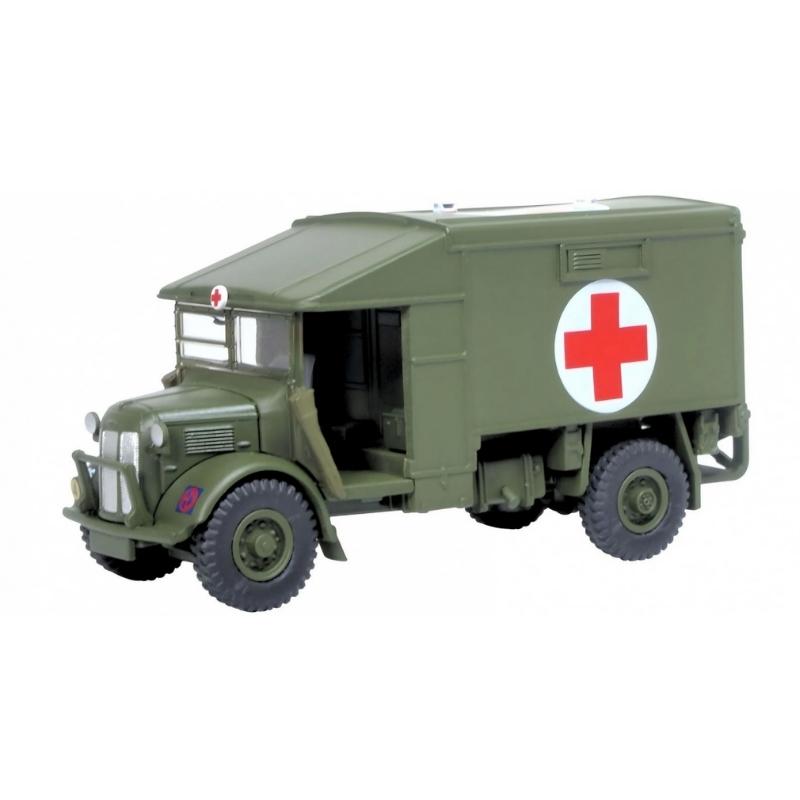 OO Gauge Oxford Diecast Model of the 51st Highland Division 1944 Austin K2 Ambulance by Oxford at 1:76 scale.