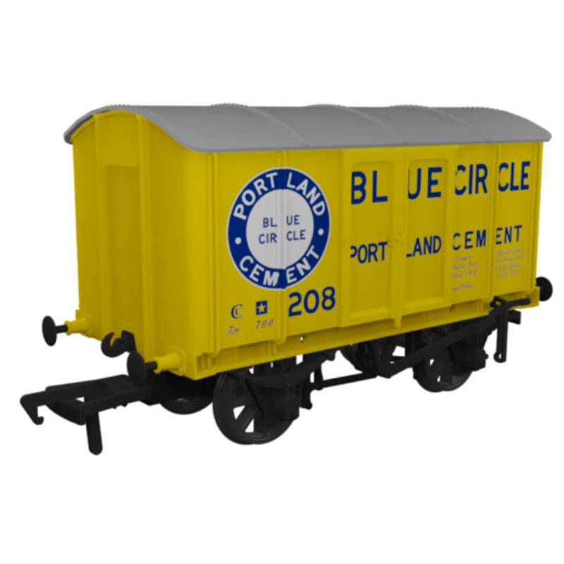 Rapido OO Gauge Blue Circle Cement Metal-Bodied Van No.208