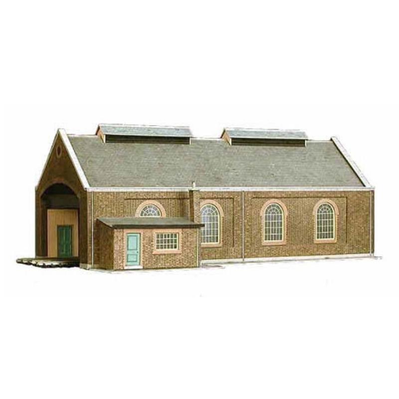 OO Gauge Superquick A5 Two Track Engine Shed Card Kit
