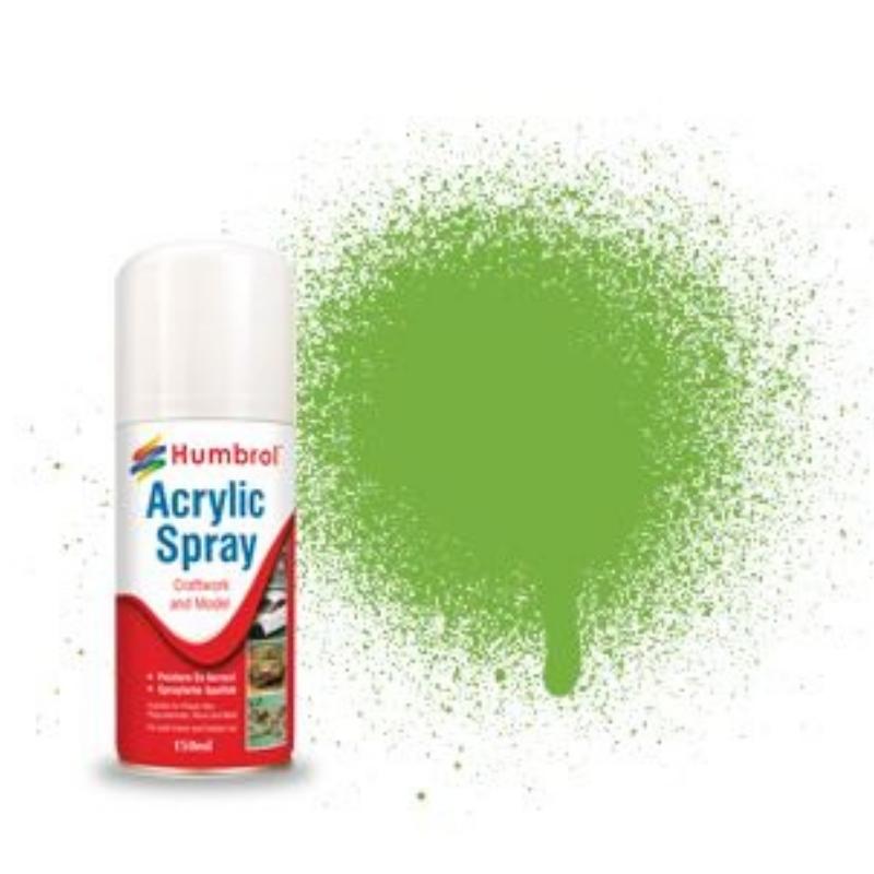 Humbrol No 38 Lime Gloss - 150ml Acrylic Spray Paint