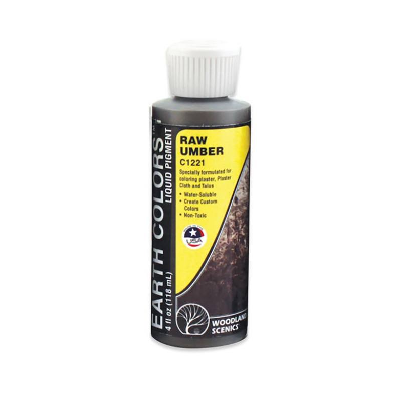 Raw Umber Earth Colours Liquid Pigment 4 fl. oz.