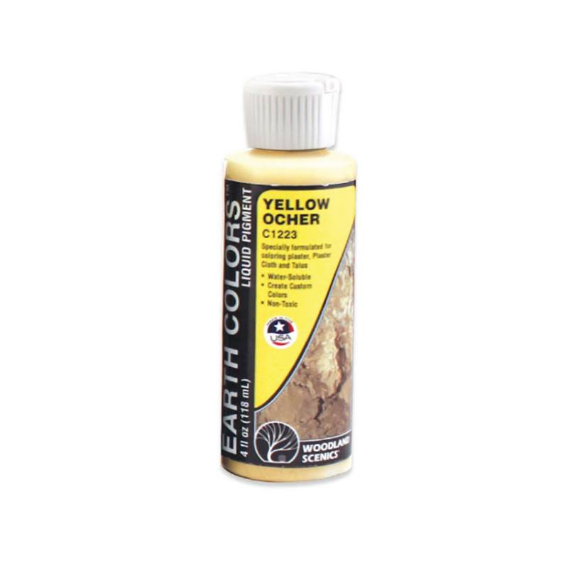 Yellow Ocher Earth Colours Liquid Pigment 4 fl. oz.