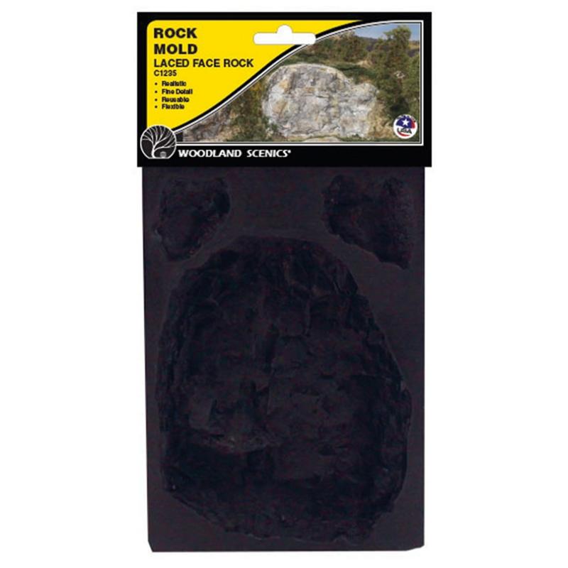 Laced Face Rocks Rock Mould (5″x7″)