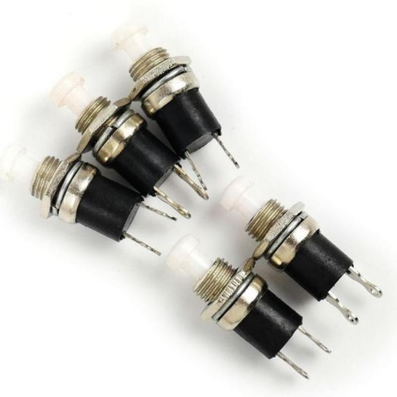 Gaugemaster White Push to Make Switches (5)