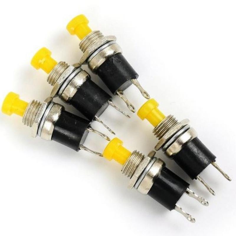 Gaugemaster Yellow Push to Make Switches (5)