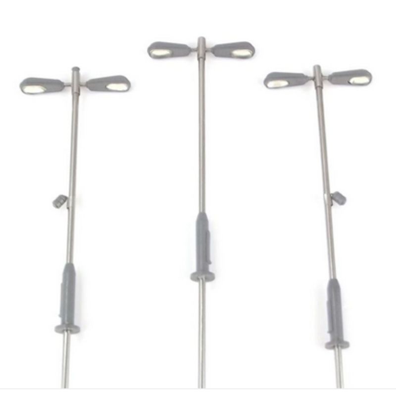 Gaugemaster OO Gauge Modern Double Head Adjustable Height Lamps Value Pack (5)
