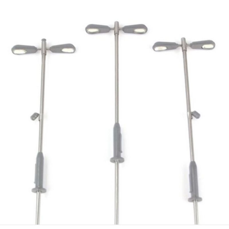 Gaugemaster OO Gauge Modern Double Head Adjustable Height Lamps (3)