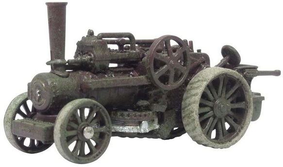 N Gauge Oxford Diecast Fowler BB1 Ploughing Engine Rusty