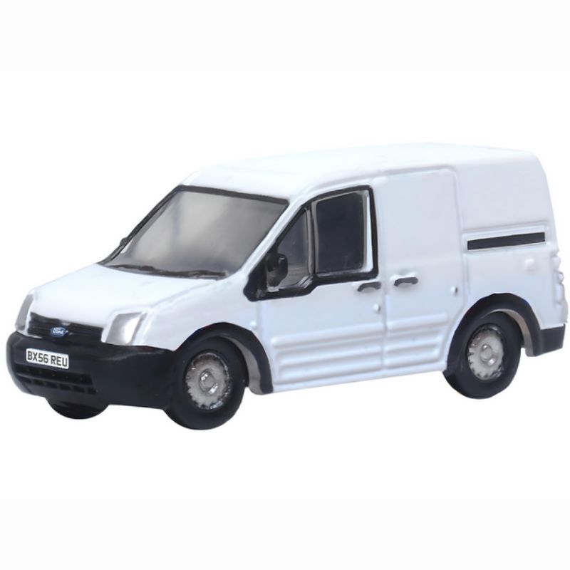 N Gauge Oxford Diecast Ford Transit Connect Frozen White