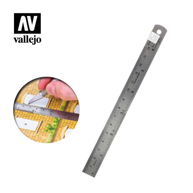 AV Vallejo Tools - 150mm Steel Rule