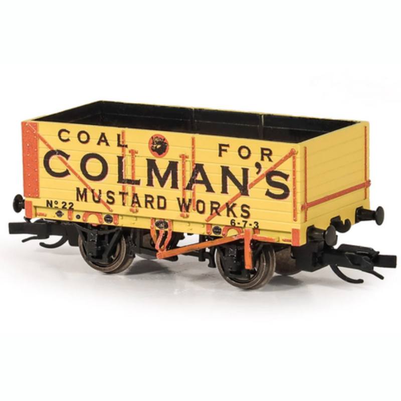 PECO TT:120 7-Plank Open Wagon, Colman's Mustard