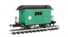 Baggage - Short Line Railroad - green with black roof - Li'l  Big Haulers