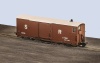 PECO OO-9 Gauge L&B 8 ton Bogie Goods Brake Van, SR Livery, brown, no. 56039, closed veranda.