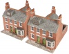 Metcalfe N Scale Red Brick Terraced Houses