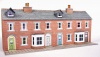 Metcalfe N Scale Low Relief Terraced House Fronts Red Brick Styles