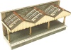Metcalfe N Scale Wall Backed Platform Canopy