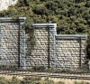 HO/OO Cut Stone Retaining Wall (x3)