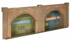 OO Gauge Superquick C08.8 Red Brick Embankment Arches Card Kit