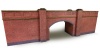Metcalfe N Scale Railway Bridge in Red Brick